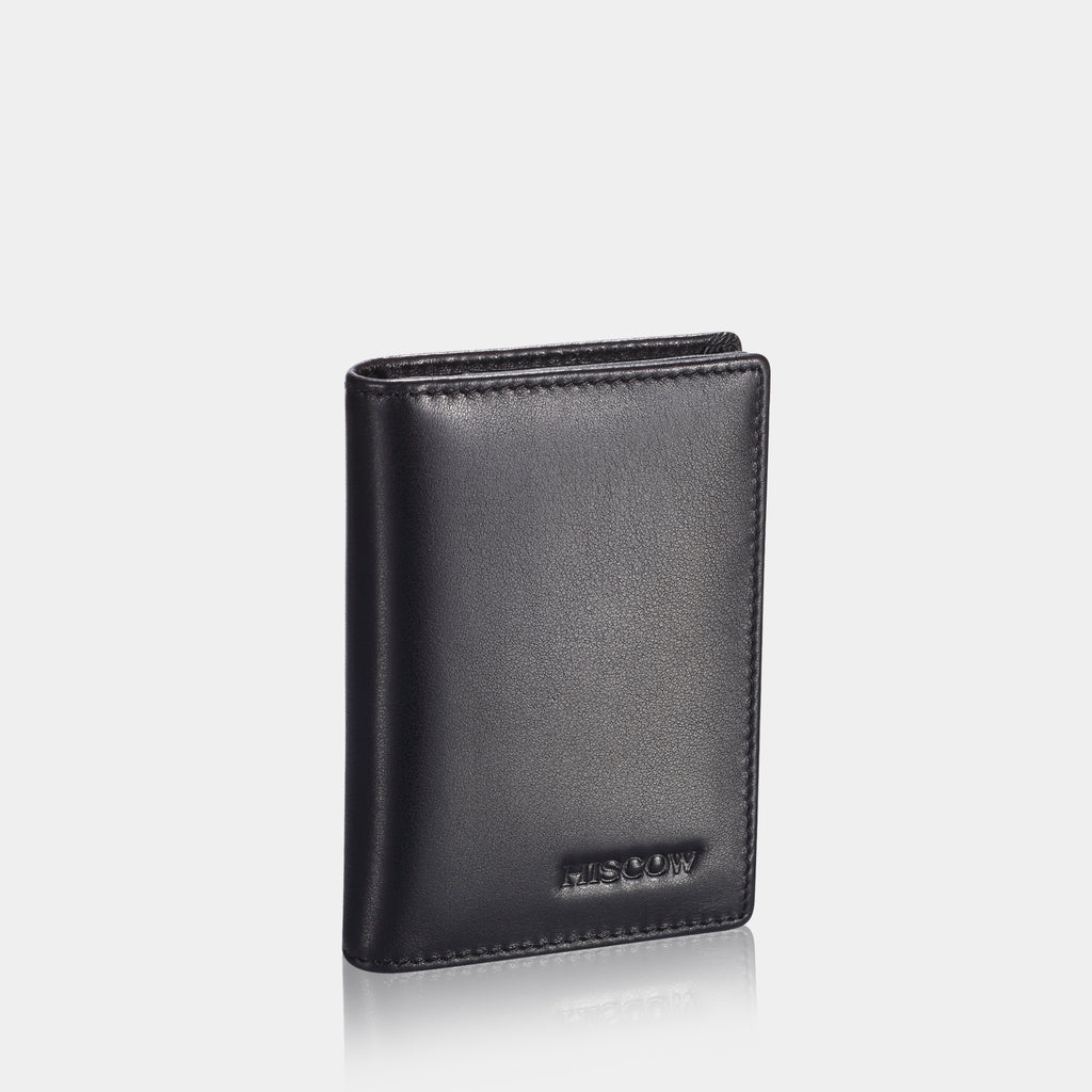 Handmade Zipper Card Holder · Black by Capra Leather