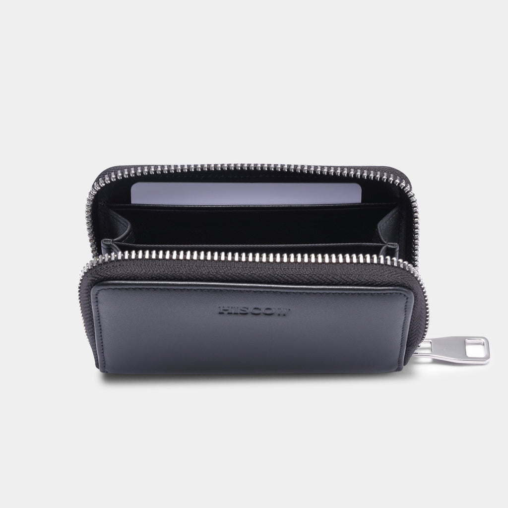 安心の海外正規品] STEPHALIAM EMBOSS ROUND ZIP WALLET BLACK